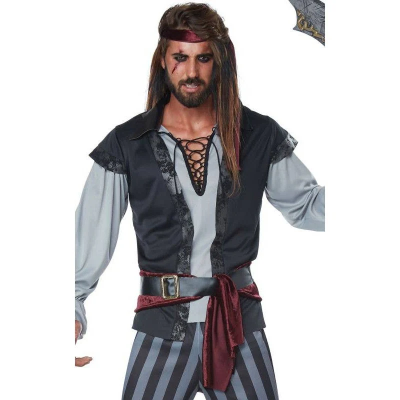 Scallywag Pirate Mens Costume - Plus - Image 2