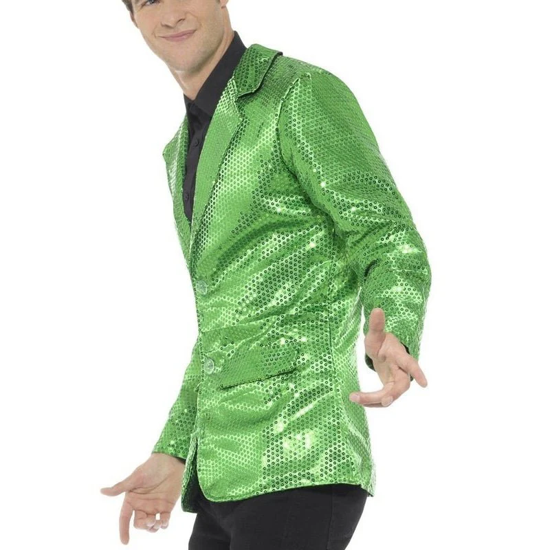Sequin Jacket, Green - Image 2
