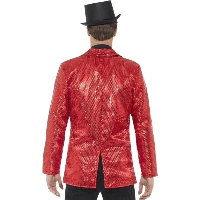 Sequin Jacket, Red - Image 3