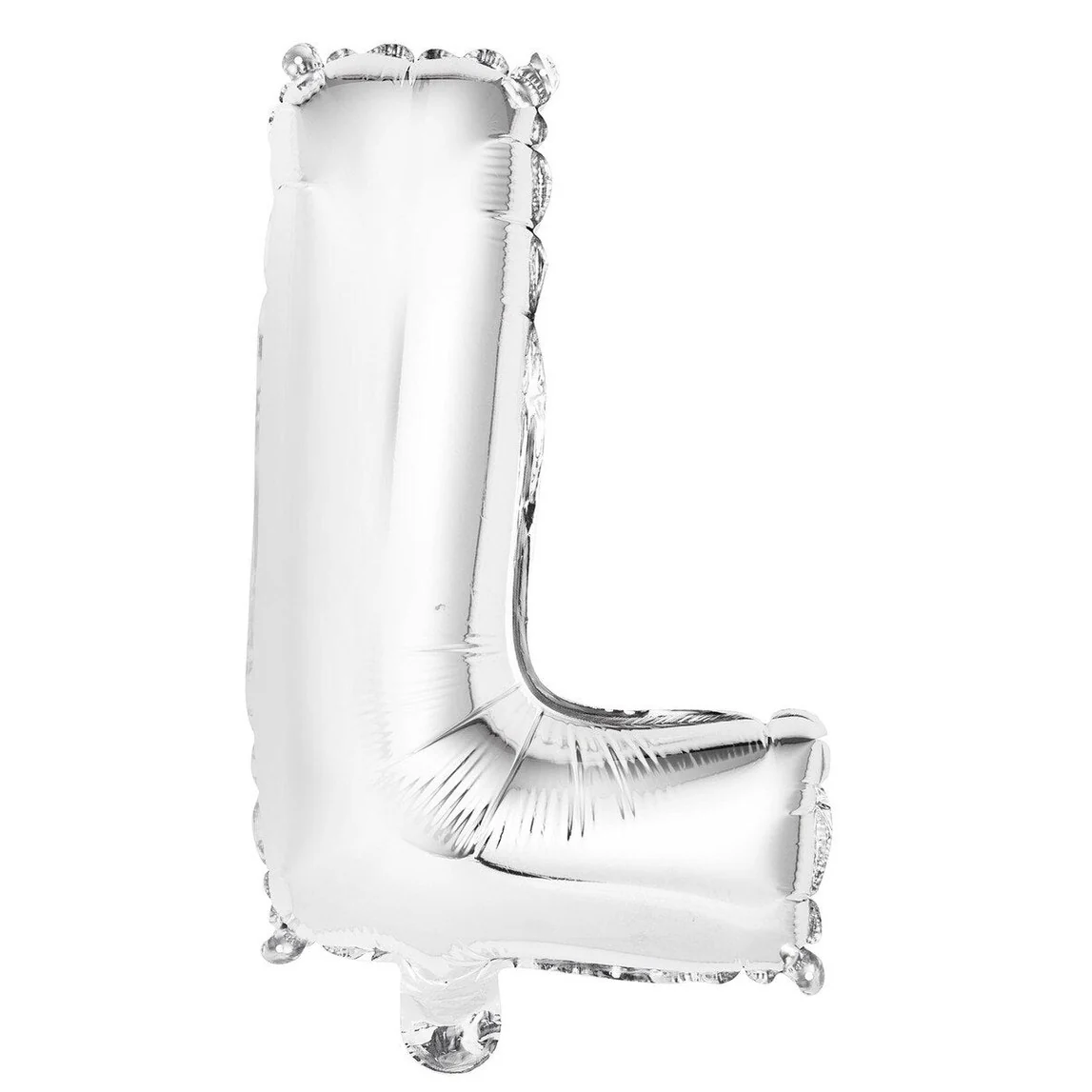Silver Letter L Foil Balloon - 35cm