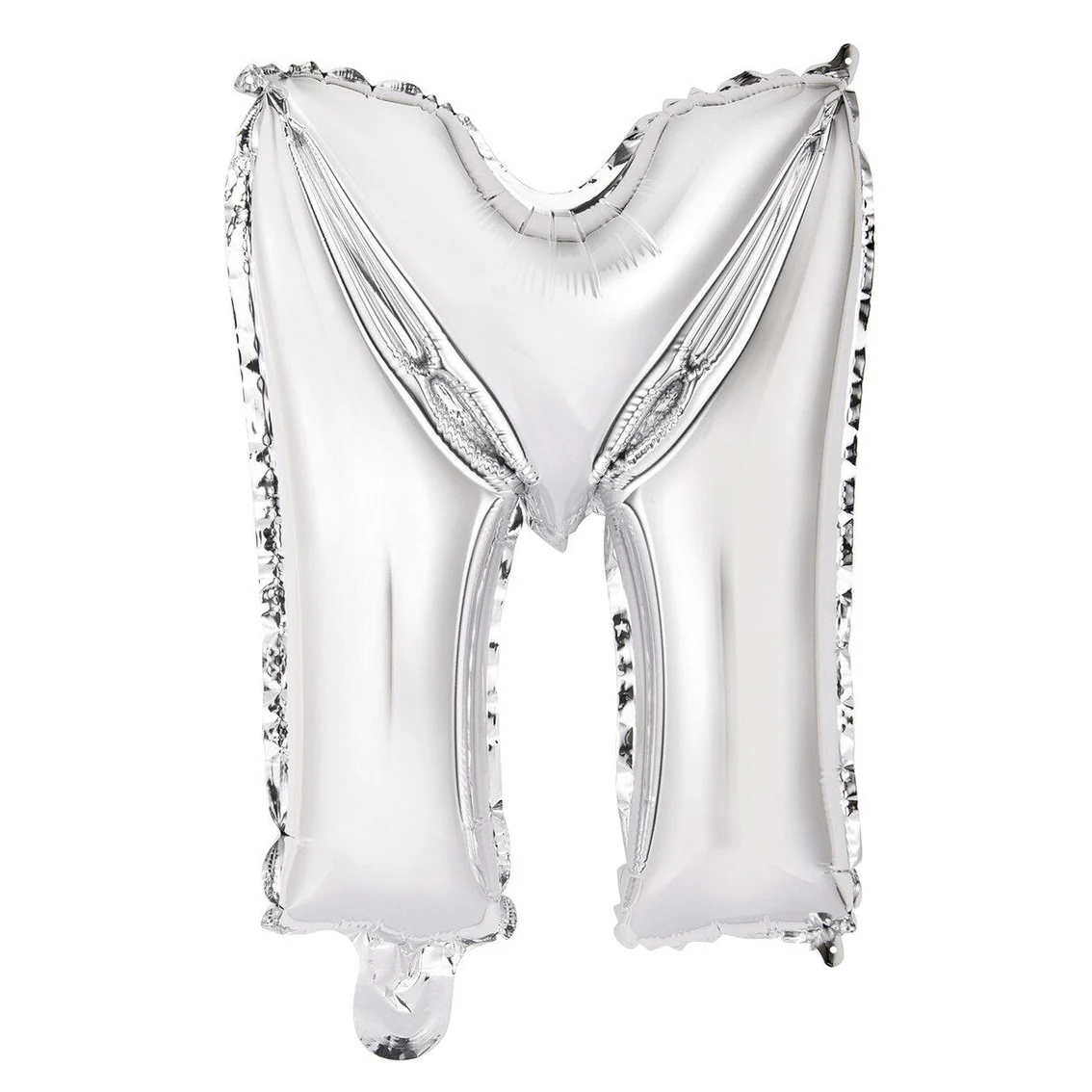 Silver Letter M Foil Balloon - 35cm