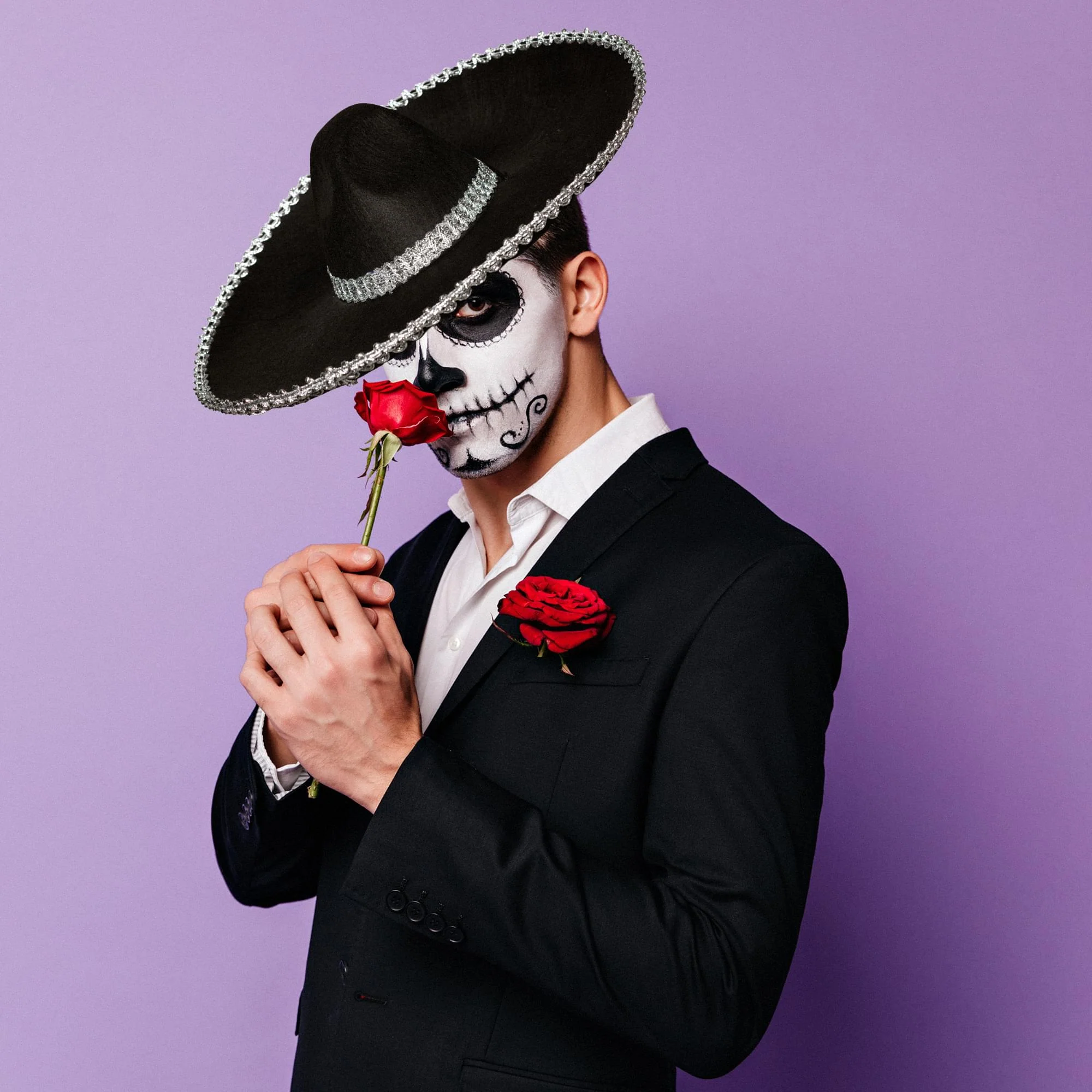 Silver Metallic Trim Sombrero - Image 3