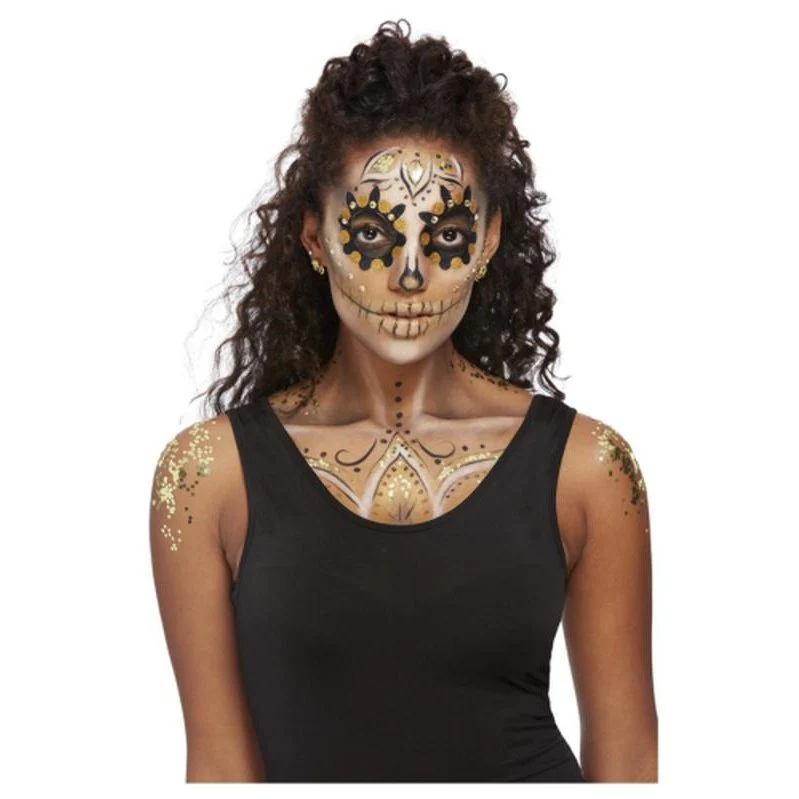 Smiffys Make Up Fx, Gold Dotd Kit, Aqua