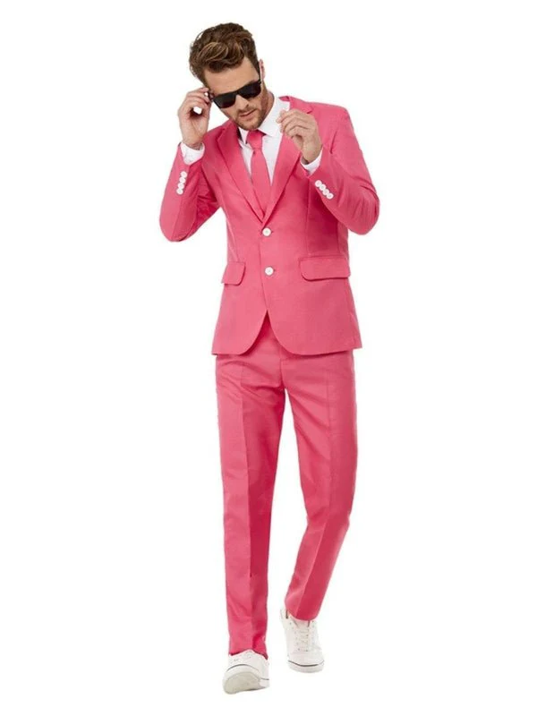 Solid Colour Suit, Hot Pink - Image 2