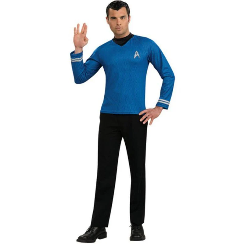 Star Trek Blue Shirt Adult Size Xl