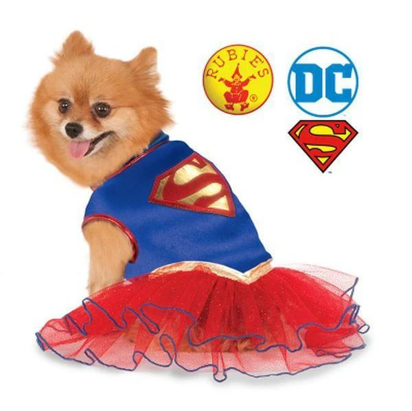 Supergirl Pet Tutu Dress Size Xl