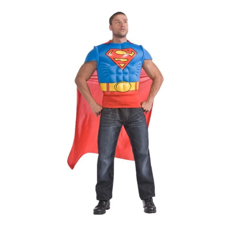 Superman Muscle Chest Shirt Size Xl