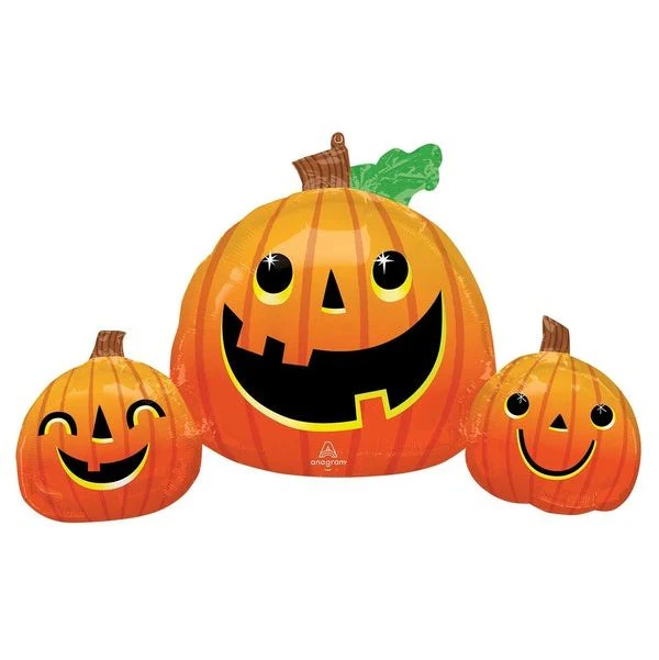 Super Shape Xl Smiley Pumpkin Trio Balloon