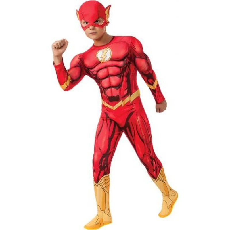 The Flash Deluxe Muscle Suit Costume Size 3 5
