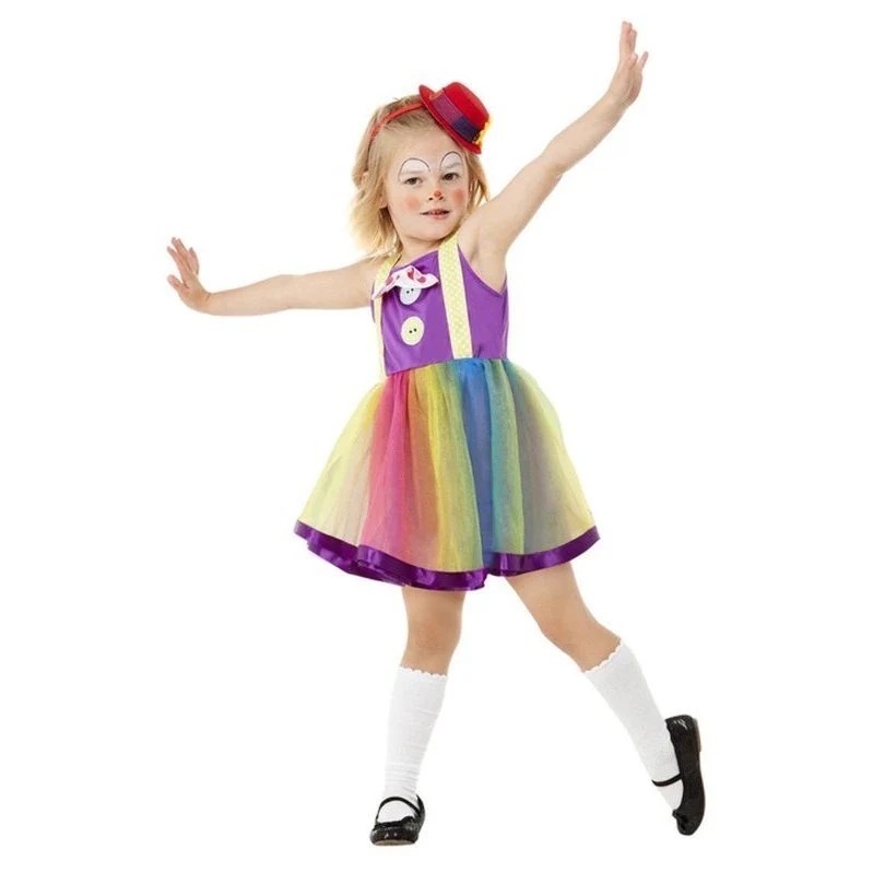 Toddler Clown Costume, Purple - Image 2