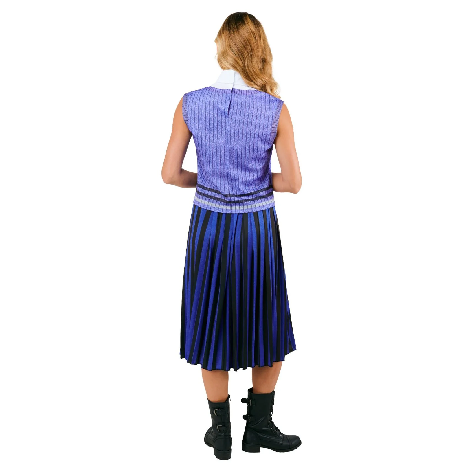 Wednesday Nevermore Blue Deluxe Costume (Netflix), Adult - Image 4