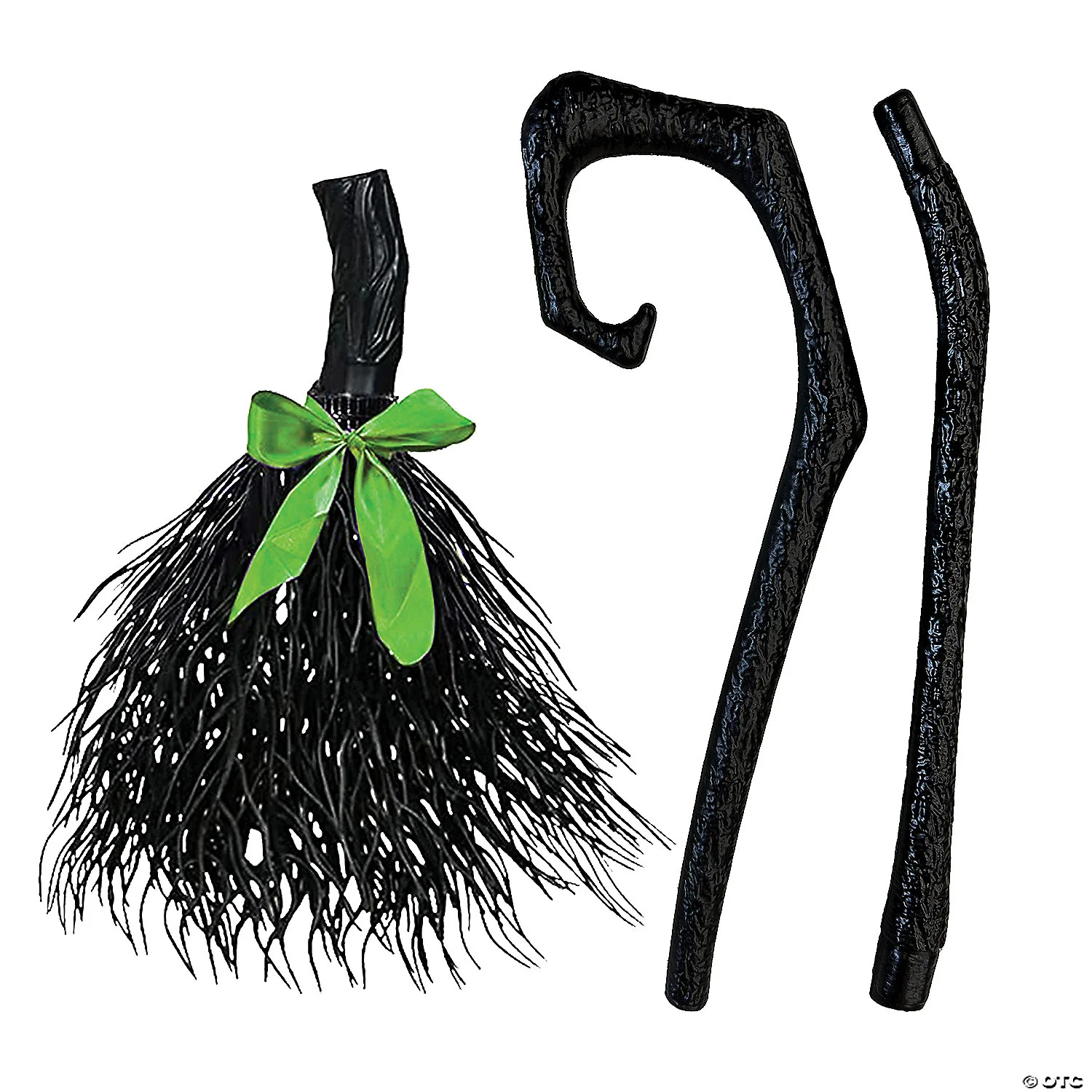 Witch Broom Black Costume Accessory - Image 2