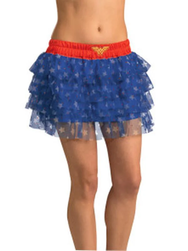 Wonder Woman Skirt With Sequins Adult Size Std