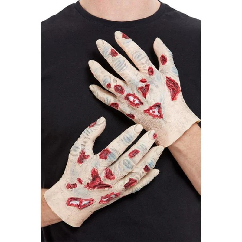Zombie Latex Hands, Beige